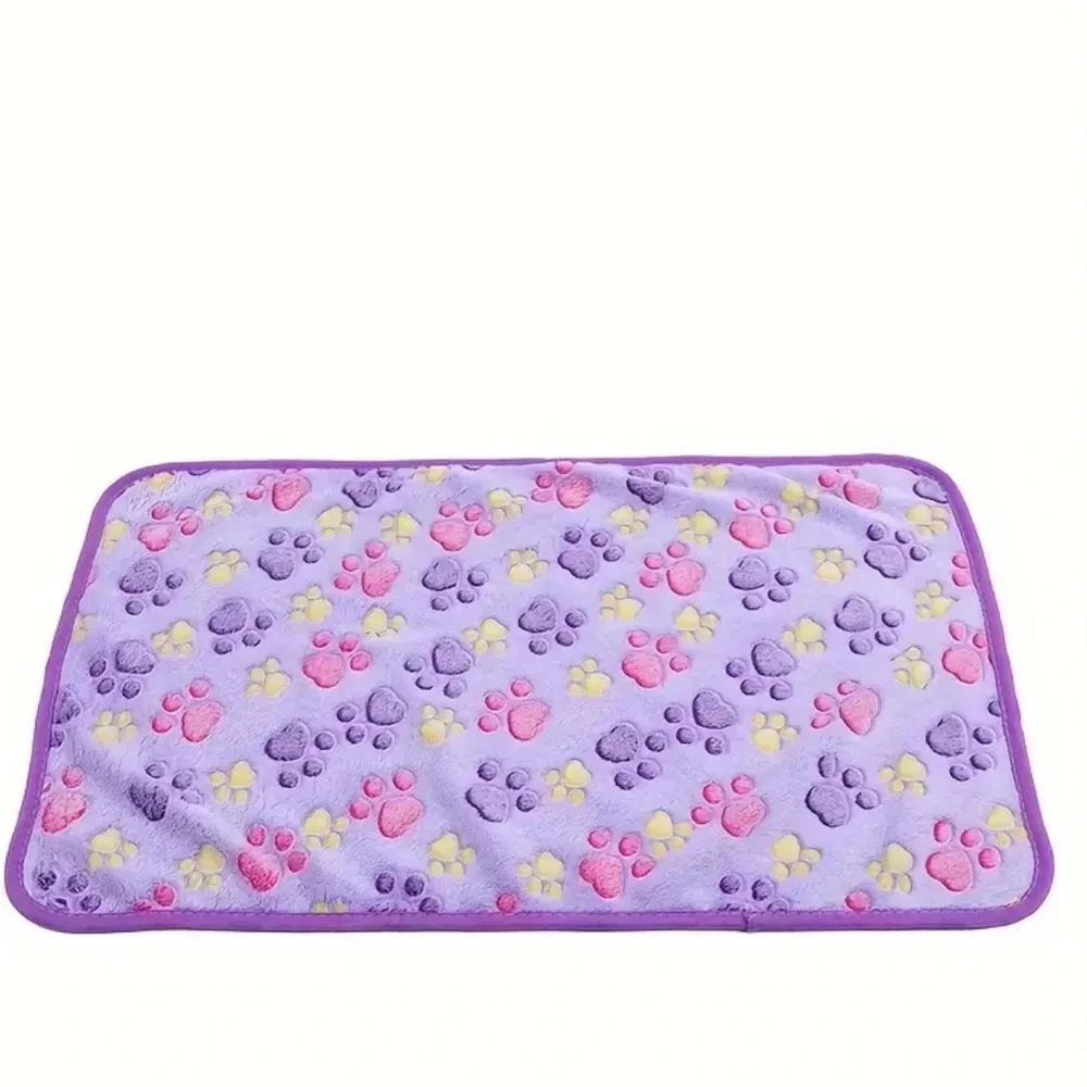 Pet blanket with paw prints, NWT